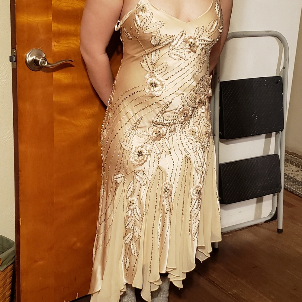 Strappy prom dress